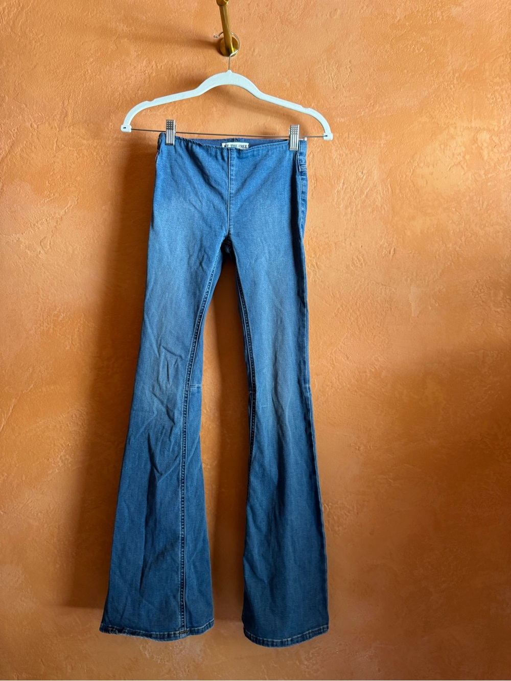 Free People We The Free Flare Jeans High Rise Stretch 24
